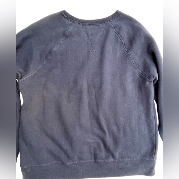 Women’s navy blue Tommy Hilfiger crew neck sweatshirt with raised logo size L - Picture 7 of 10